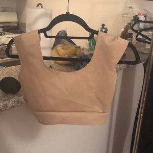 Tan crop top